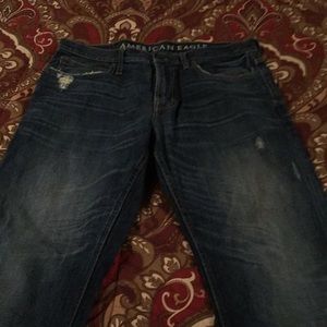 American Eagle boot cut jeans.